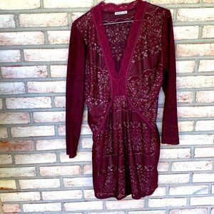 Charlotte Russe - Size Medium Burgundy bodycon dress